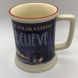 Polar Express “Believe” mug.